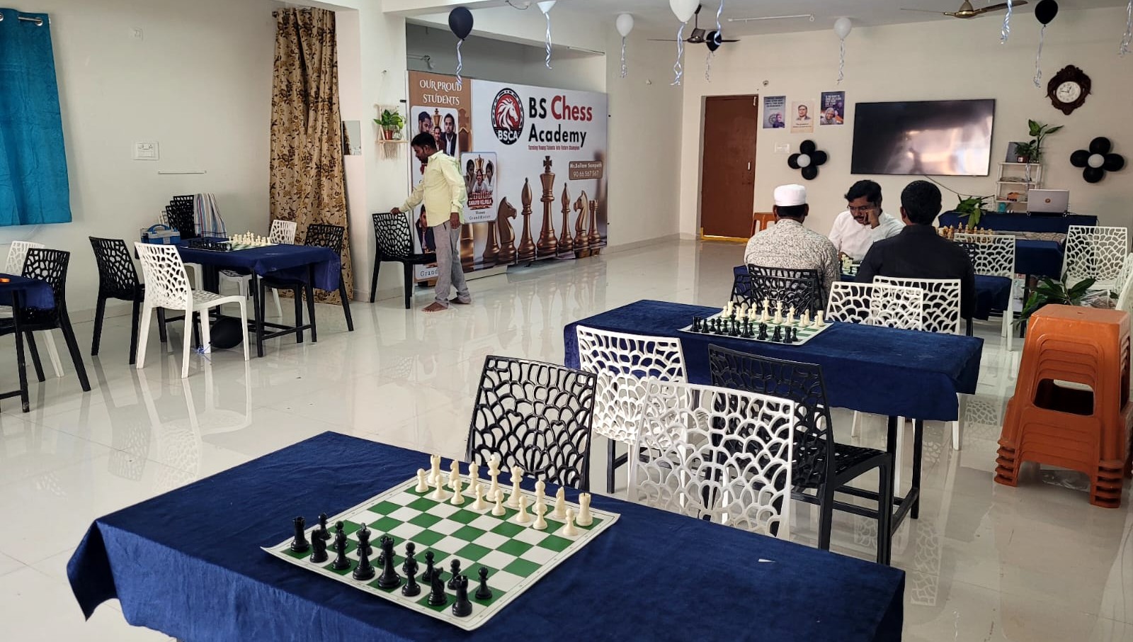 Chess academy classroom in Warangal – BS Chess Academy training session